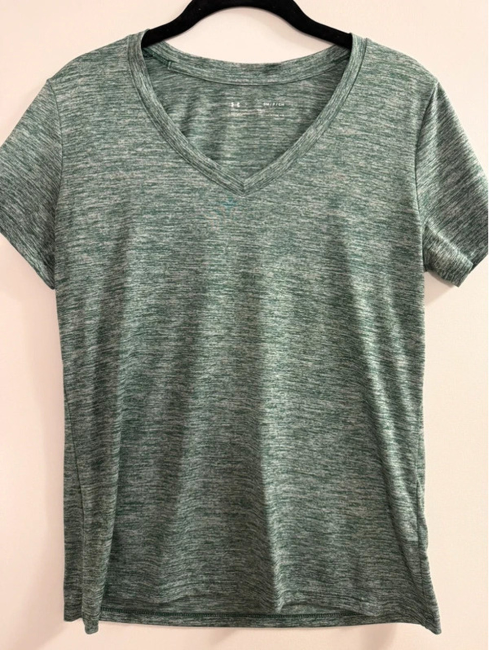 Under Armour HeatGear Green Heather Tee Small